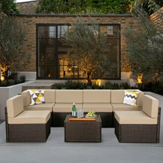 U-MAX 7 Piece Outdoor Patio Furniture Set Review - Stylish and Durable